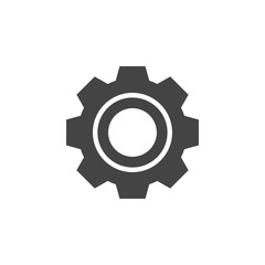 Gear icon graphic design template vector
