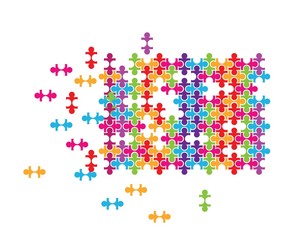puzzle vector illustration concept