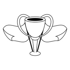 Soccer sport game cartoons isolated in black and white