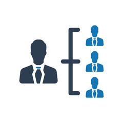 Business hierarchy icon