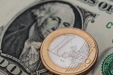 Porträt auf der 1 US Dollar Banknote 