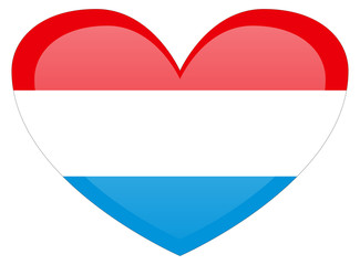 Luxembourg flag. Accurate dimensions, element proportions and colors