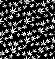 Seamless marijuana cannabis pattern vector image    illustration