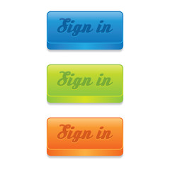 Modern Colorful Sign In Buttons
