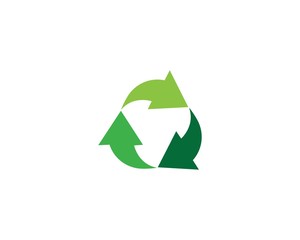 Arrow logo or recycle icon template vector design