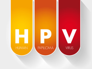 HPV - Human Papilloma Virus acronym, medical concept background