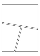 manga storyboard layout template for create the comic book