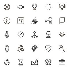 Fototapeta premium Teamwork line icon