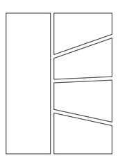 manga storyboard layout template for create the comic book