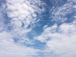 morning sky, blue sky with clouds