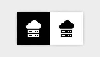 CLOUD STORAGE Icon Flat Graphic Design