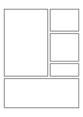 Simple storyboard design for Comic Book