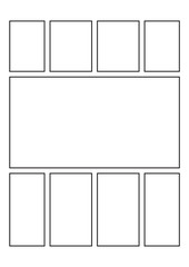 Comics blank layout template background.