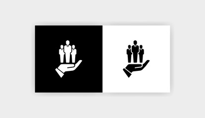 EMPLOYEE INSURANCE Icon Flat Graphic Design