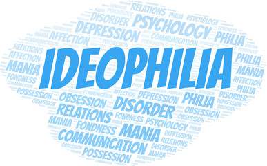Ideophilia word cloud. Type of Philia.