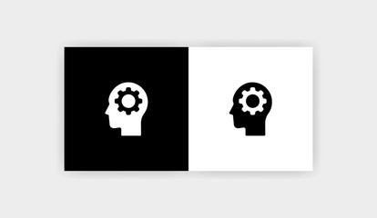 GEAR MIND Icon Flat Graphic Design