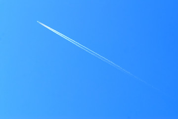 An airplane is taking off from the runway