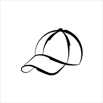 Baseball Cap Icon, Base Ball Hat Design