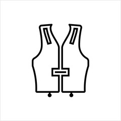 Life Vest Icon, Life Saving Jacket