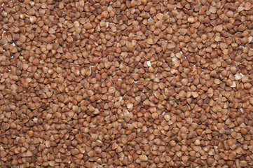 Dark texture buckwheat premium. Healthy eating concept