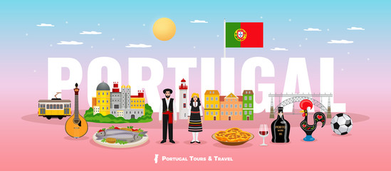 Portugal Tourism Concept