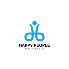 happy people logo template