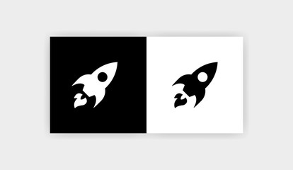 START UP LAUNCH Icon Flat Graphic Design