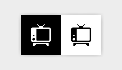 TELEVISION Icon Flat Graphic Design