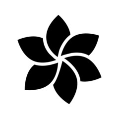 Flower vector icon, fower symbol illustration. Flower logo.