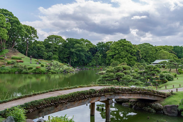 Fototapeta premium 清澄庭園の風景