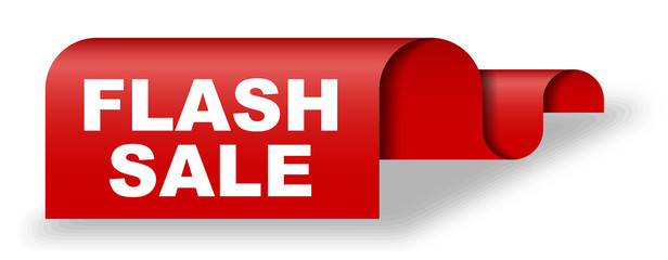 red vector banner flash sale