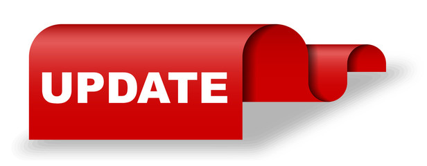red vector banner update