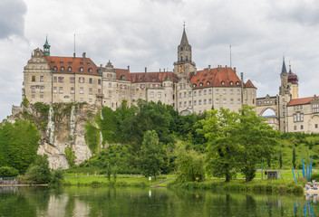 Obraz premium Sigmaringen, Germany - located in the Black Forest, very close to the source of the river Danube, Sigmaringen is famous for its Medieval fortress
