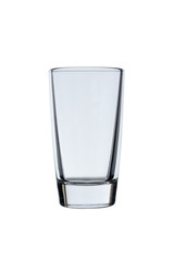 Empty shot glass isolated on a white background