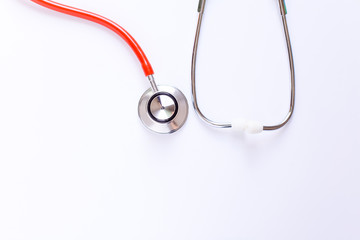 stethoscope for doctor checkup on medical laboratory table