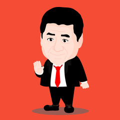 Cute Cartoon Character of Xi Jinping