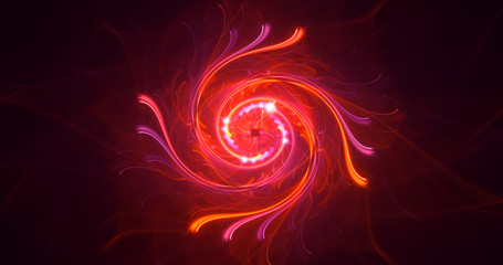 Fototapeta premium 3D rendering abstract round light background
