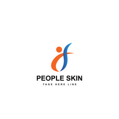 Fototapeta premium people skin logo template