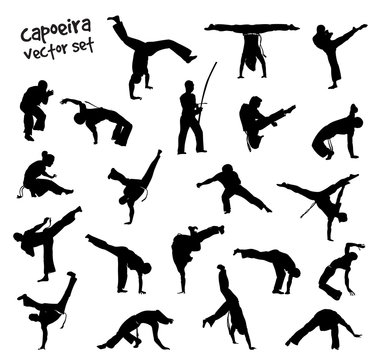 vector capoeira set