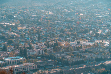 San Diego, USA, 2018. City infrastructure, residential district, view from above. Real estate, accommodation concept