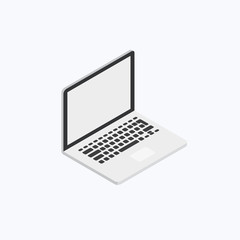 Laptop Computer Isometric Color Icon