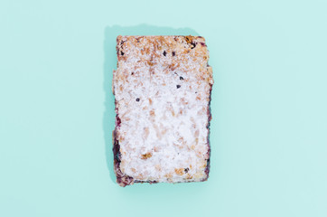 Loaf of bread with color background