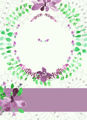 Basil and paisley template