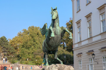 Pegasus sculpture in the mirabellen garden