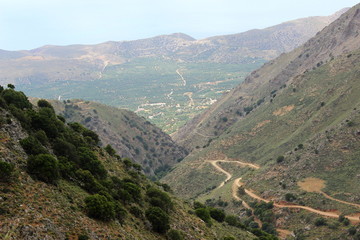 Fototapeta premium Kreta, Kavousi, Wanderweg, Berglandschaft