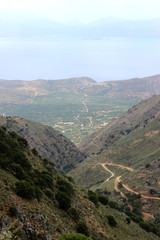 Fototapeta na wymiar Kreta, Kavousi, Wanderung, Panorama