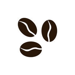 Coffee Bean icon isolated on white background. Coffee Bean vector logo. Flat design style. Modern vector pictogram for web graphics - stock vector