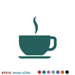 Coffee cup icon. Coffee drink vector symbol stock web illustration.