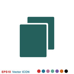 Copy vector icon. Duplicate app symbol. Creative UI item