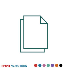 Copy vector icon. Duplicate app symbol. Creative UI item